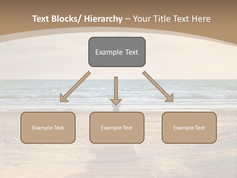 A Person Standing On A Wooden Walkway Near The Ocean PowerPoint Template