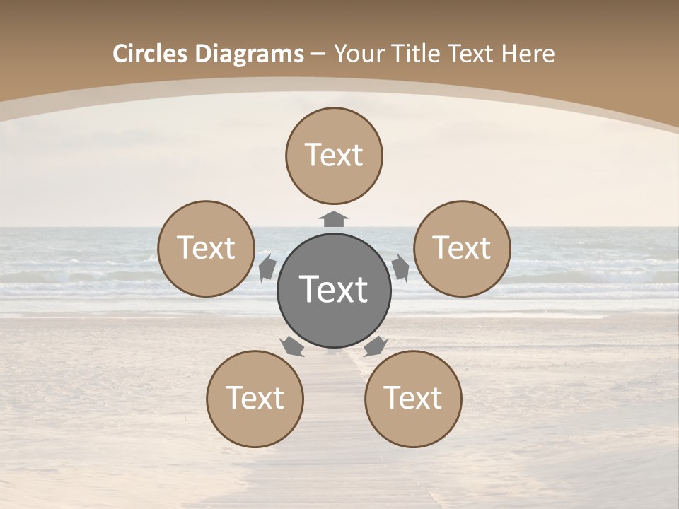 A Person Standing On A Wooden Walkway Near The Ocean PowerPoint Template