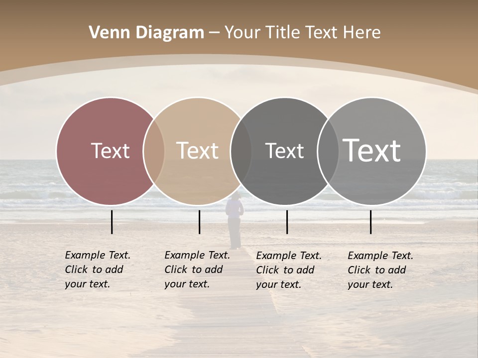 A Person Standing On A Wooden Walkway Near The Ocean PowerPoint Template