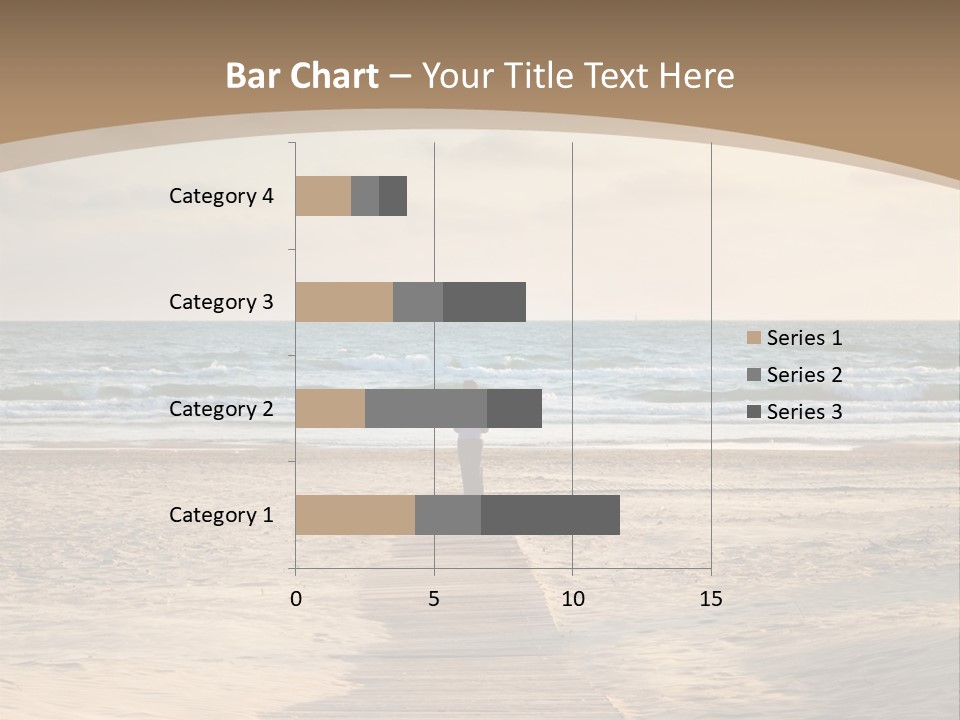A Person Standing On A Wooden Walkway Near The Ocean PowerPoint Template