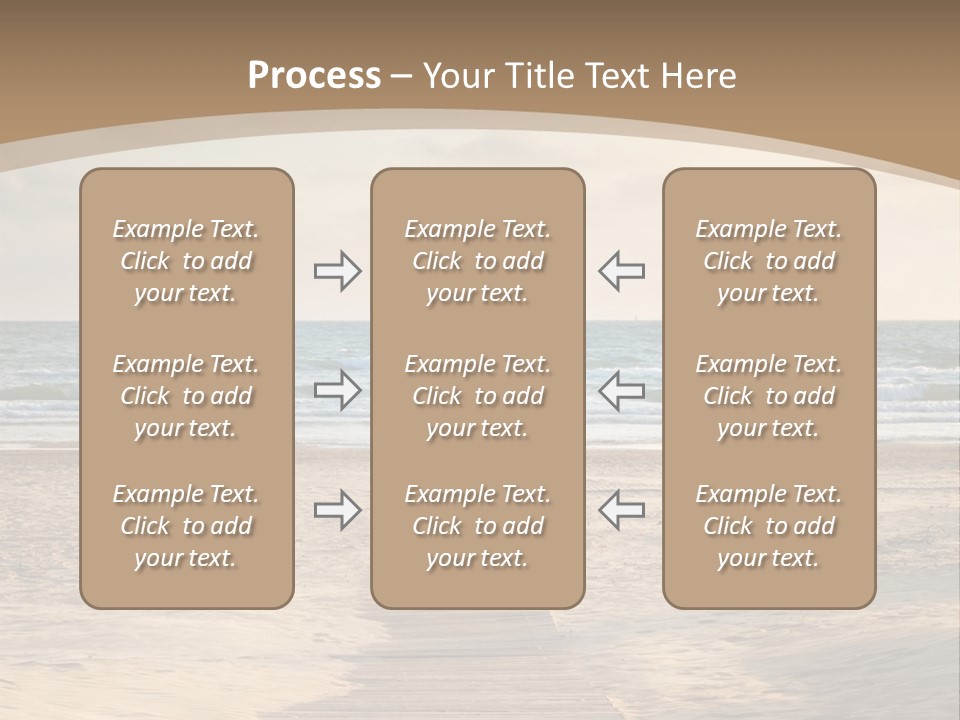 A Person Standing On A Wooden Walkway Near The Ocean PowerPoint Template