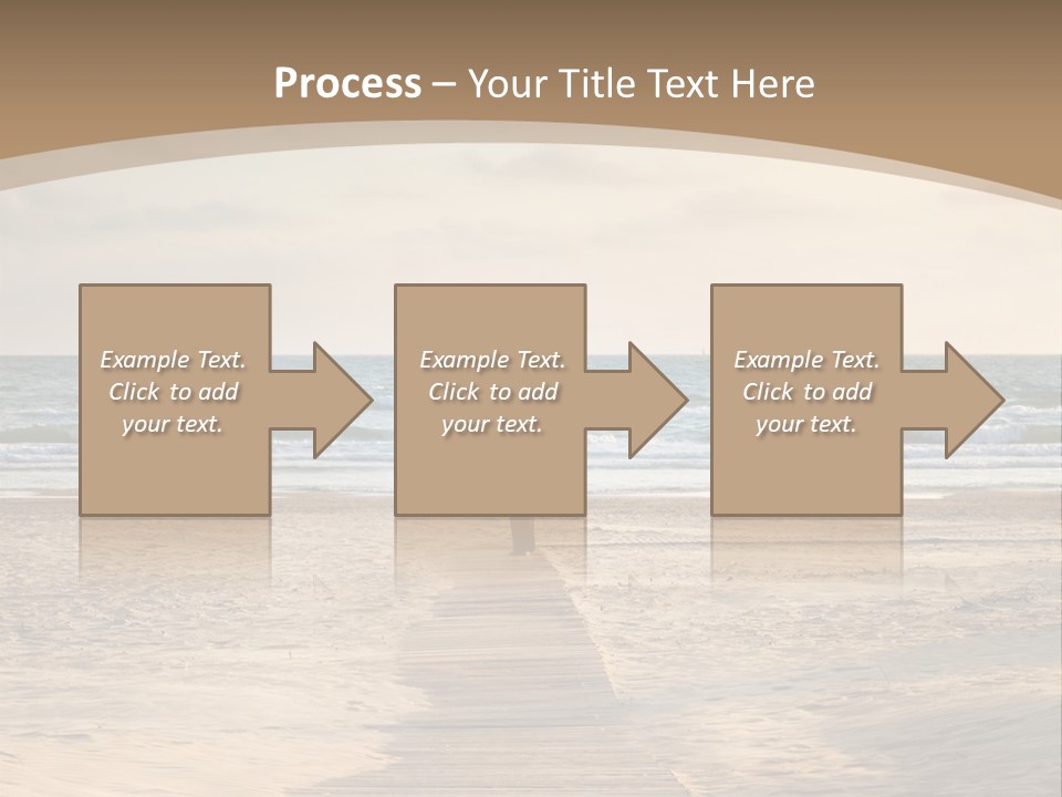 A Person Standing On A Wooden Walkway Near The Ocean PowerPoint Template