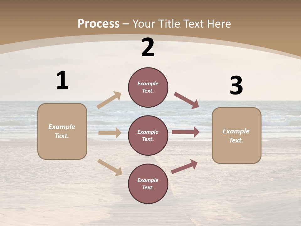 A Person Standing On A Wooden Walkway Near The Ocean PowerPoint Template