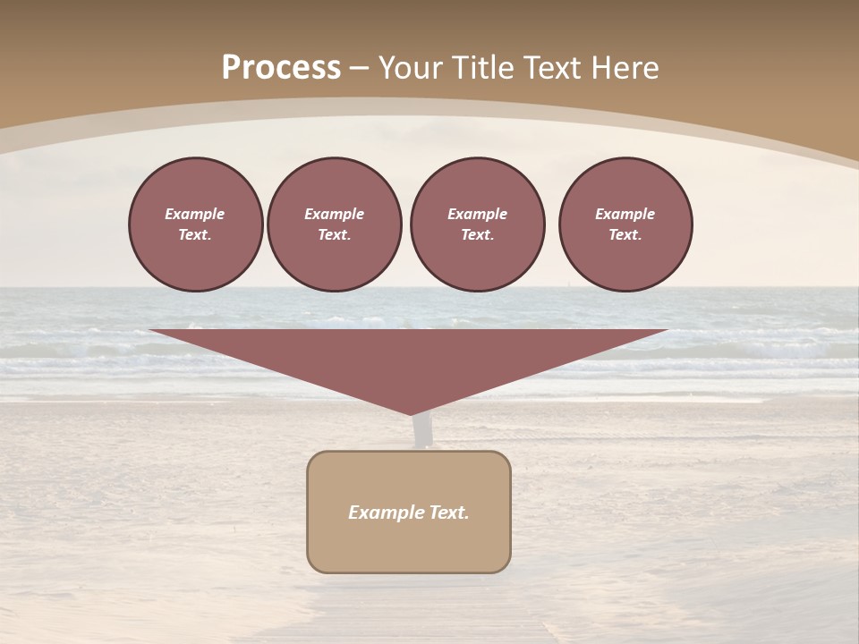 A Person Standing On A Wooden Walkway Near The Ocean PowerPoint Template