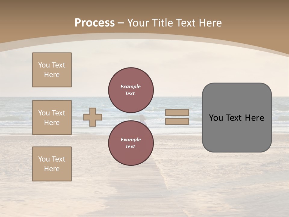 A Person Standing On A Wooden Walkway Near The Ocean PowerPoint Template