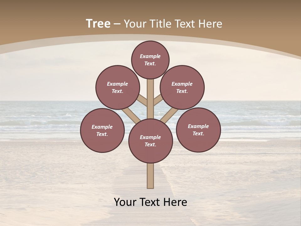 A Person Standing On A Wooden Walkway Near The Ocean PowerPoint Template