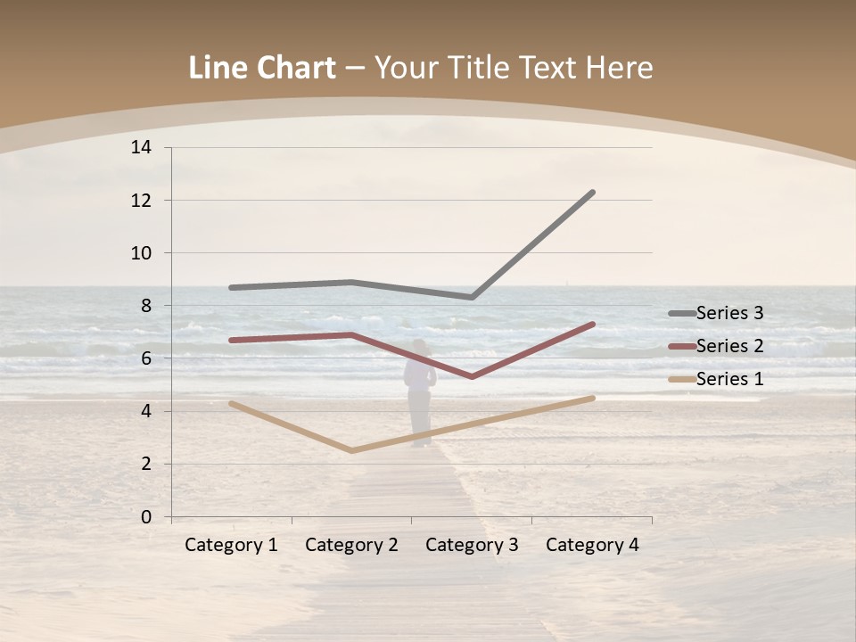 A Person Standing On A Wooden Walkway Near The Ocean PowerPoint Template