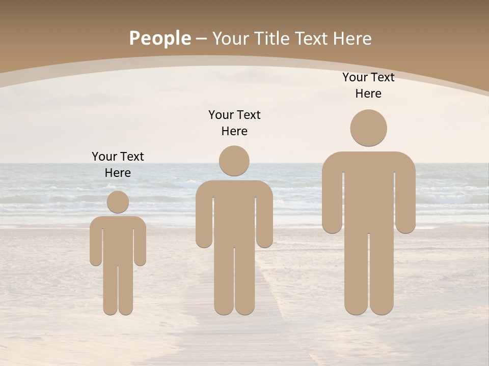 A Person Standing On A Wooden Walkway Near The Ocean PowerPoint Template