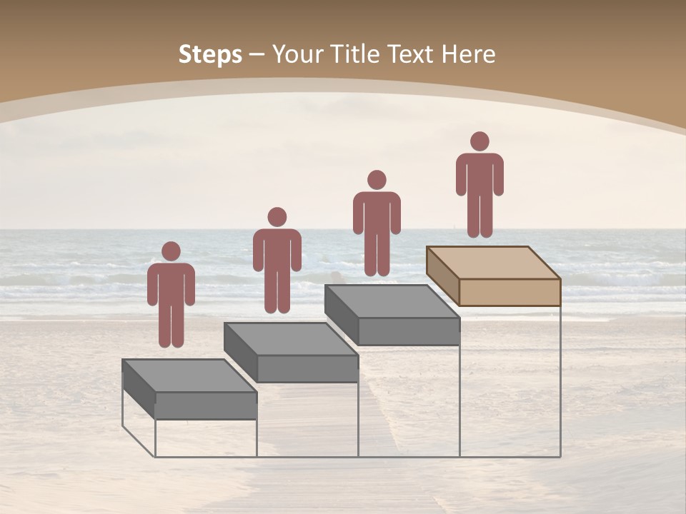 A Person Standing On A Wooden Walkway Near The Ocean PowerPoint Template