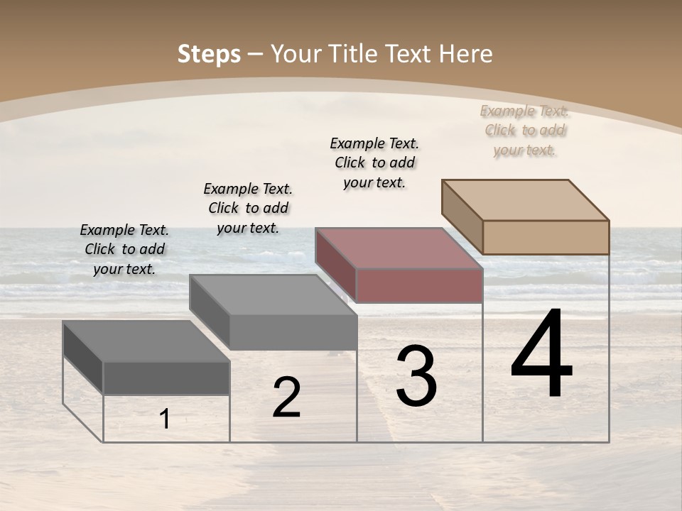 A Person Standing On A Wooden Walkway Near The Ocean PowerPoint Template