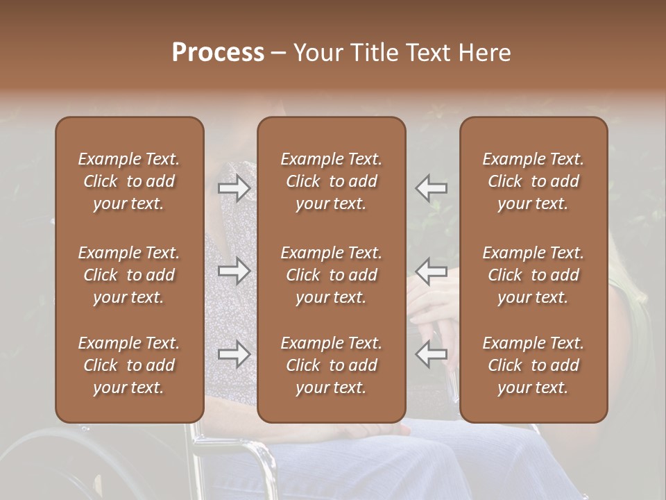 A Woman In A Wheel Chair Talking To Another Woman PowerPoint Template