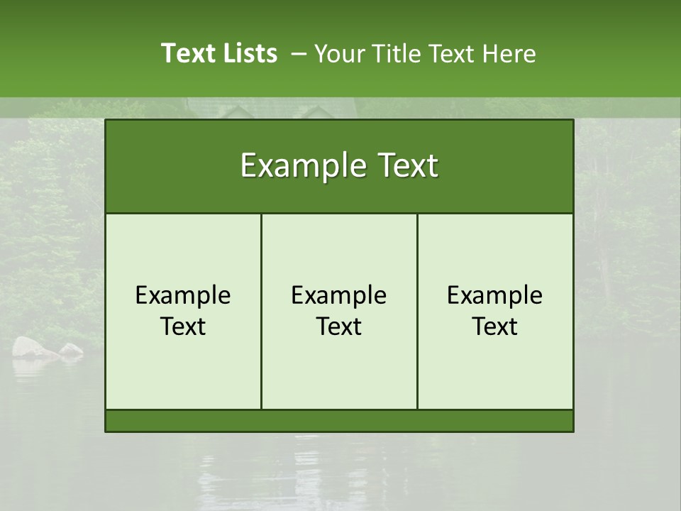 A Boat Is In The Water Near A House PowerPoint Template