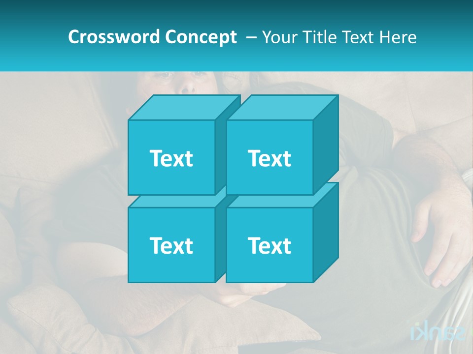 A Man Laying On A Couch Holding A Remote Control PowerPoint Template