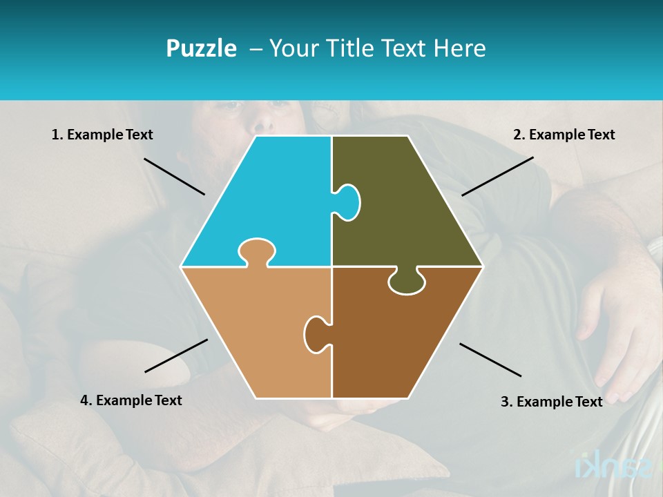 A Man Laying On A Couch Holding A Remote Control PowerPoint Template