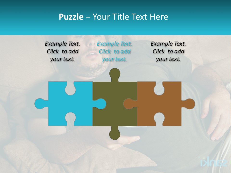 A Man Laying On A Couch Holding A Remote Control PowerPoint Template