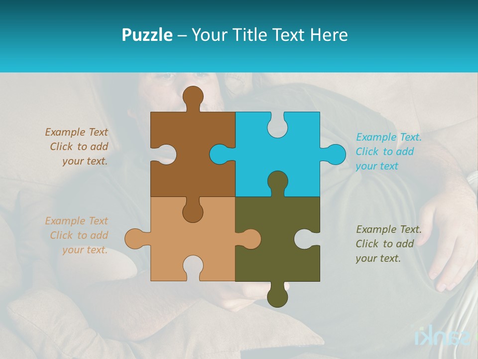 A Man Laying On A Couch Holding A Remote Control PowerPoint Template