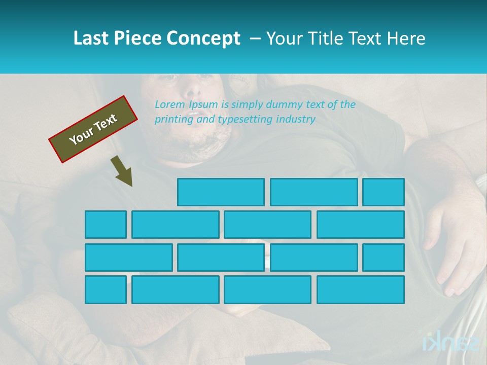 A Man Laying On A Couch Holding A Remote Control PowerPoint Template