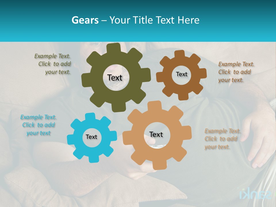 A Man Laying On A Couch Holding A Remote Control PowerPoint Template