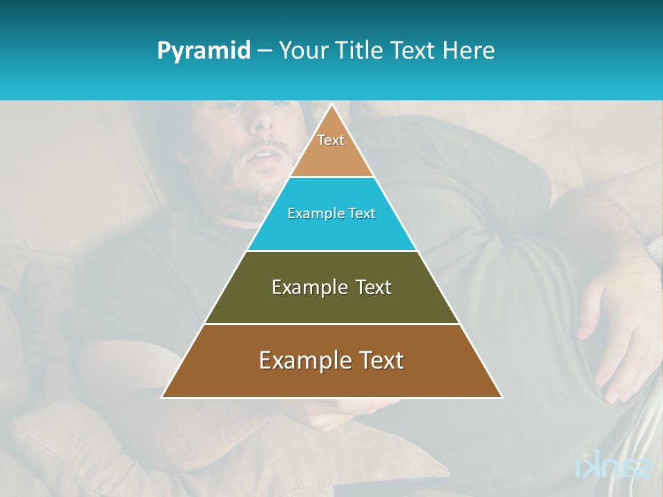 A Man Laying On A Couch Holding A Remote Control PowerPoint Template