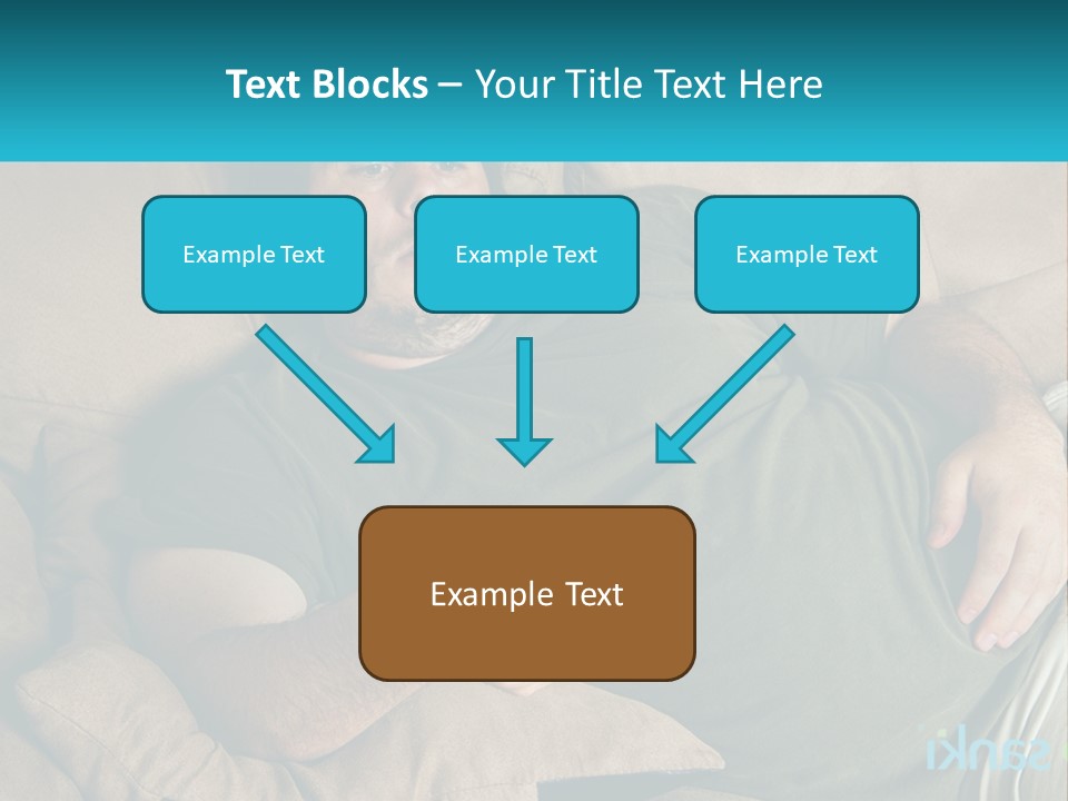 A Man Laying On A Couch Holding A Remote Control PowerPoint Template