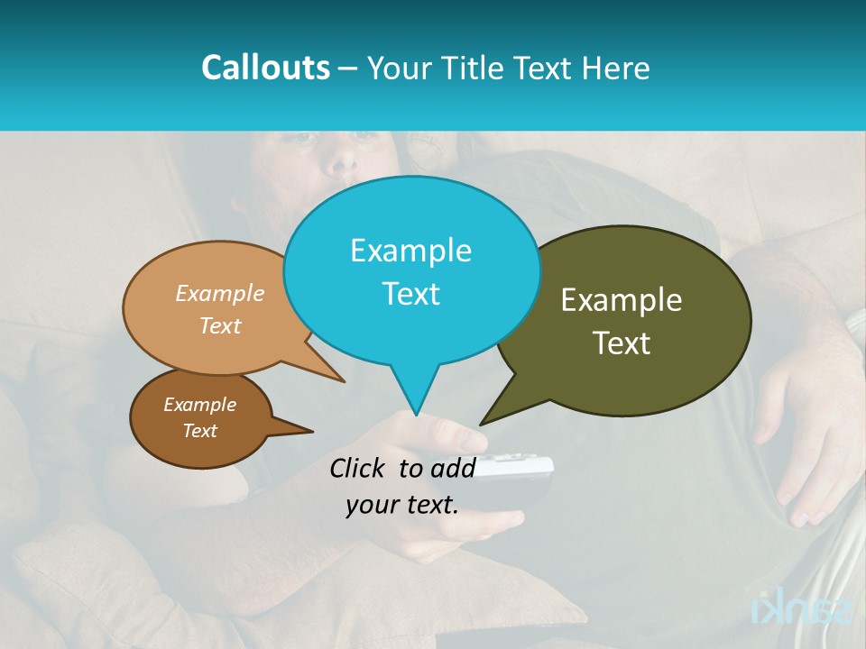 A Man Laying On A Couch Holding A Remote Control PowerPoint Template