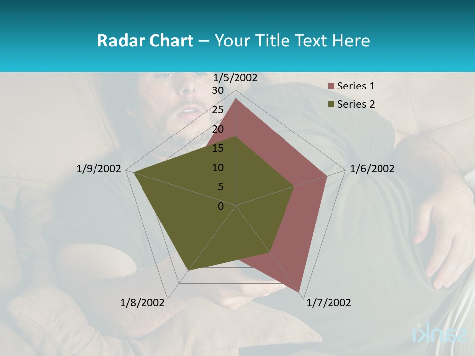 A Man Laying On A Couch Holding A Remote Control PowerPoint Template