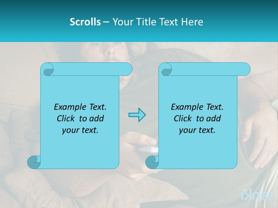 A Man Laying On A Couch Holding A Remote Control PowerPoint Template