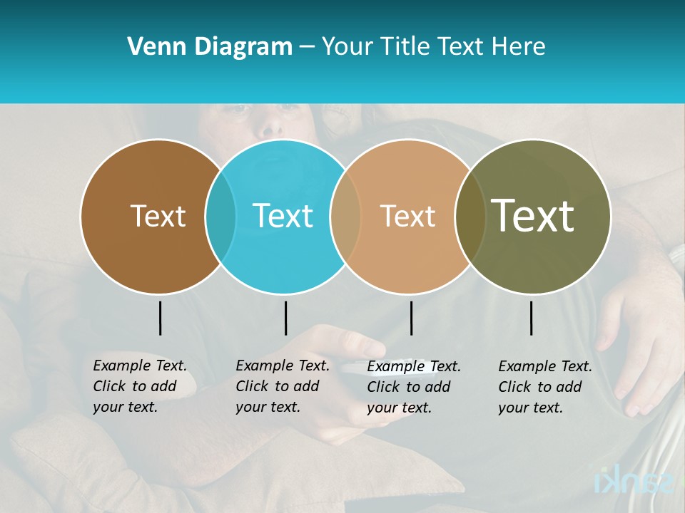 A Man Laying On A Couch Holding A Remote Control PowerPoint Template