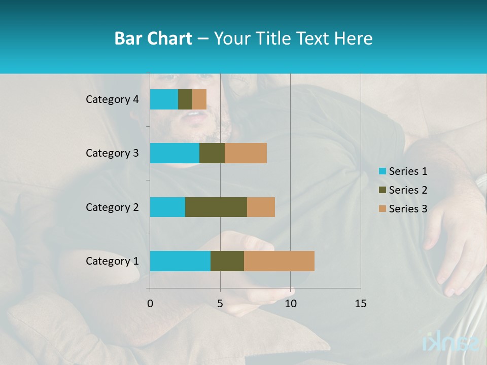 A Man Laying On A Couch Holding A Remote Control PowerPoint Template