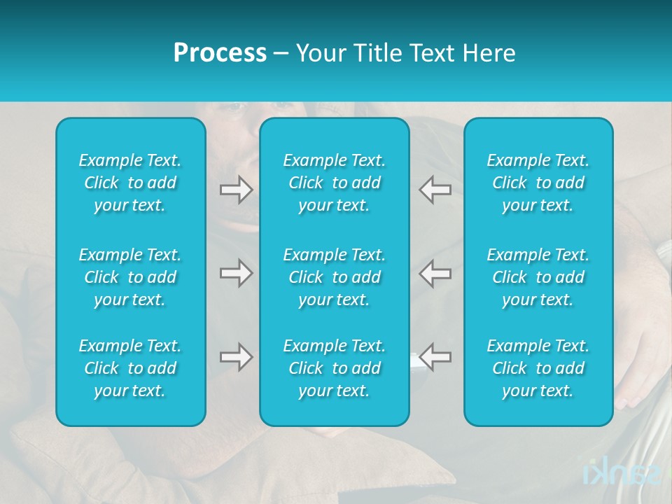 A Man Laying On A Couch Holding A Remote Control PowerPoint Template