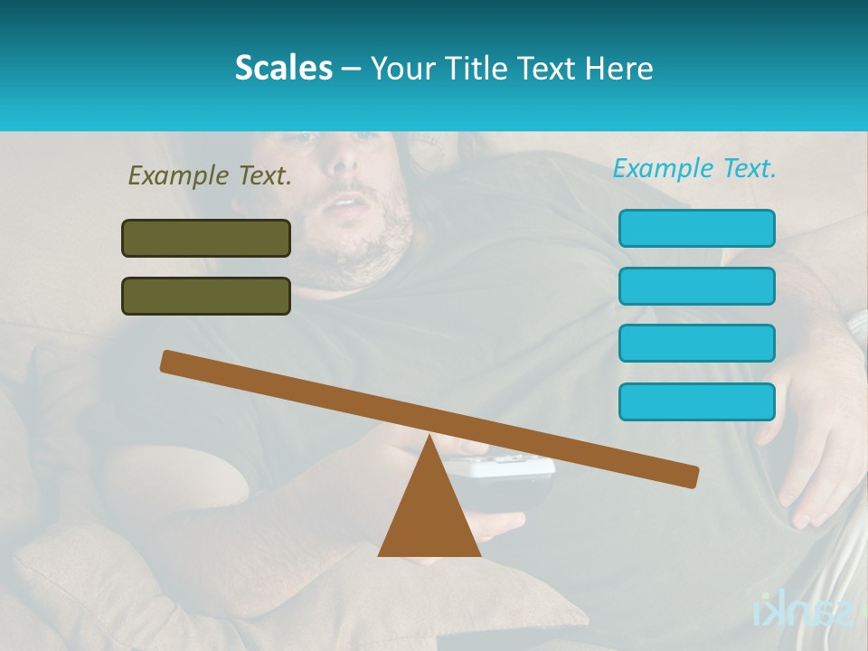 A Man Laying On A Couch Holding A Remote Control PowerPoint Template