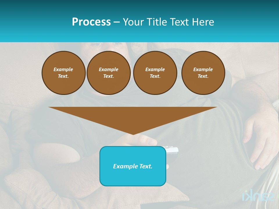 A Man Laying On A Couch Holding A Remote Control PowerPoint Template