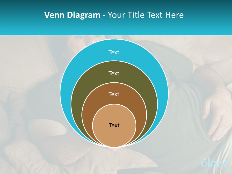 A Man Laying On A Couch Holding A Remote Control PowerPoint Template