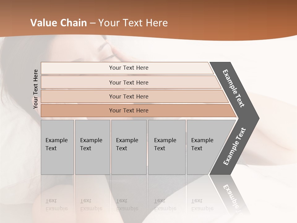 A Woman Laying In Bed With Her Eyes Closed PowerPoint Template
