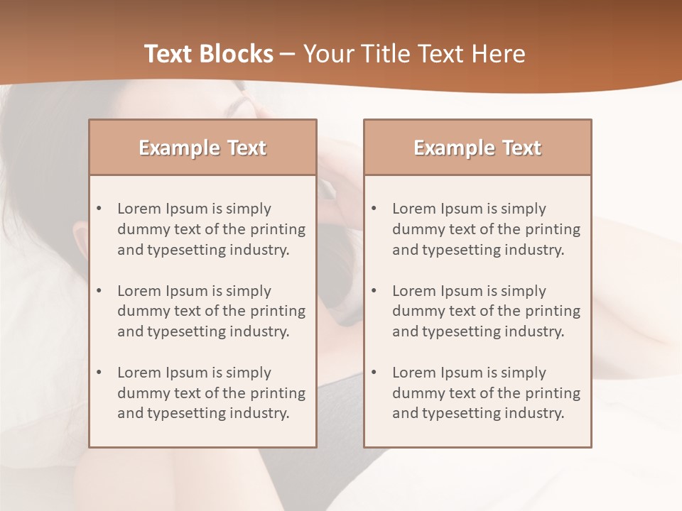 A Woman Laying In Bed With Her Eyes Closed PowerPoint Template