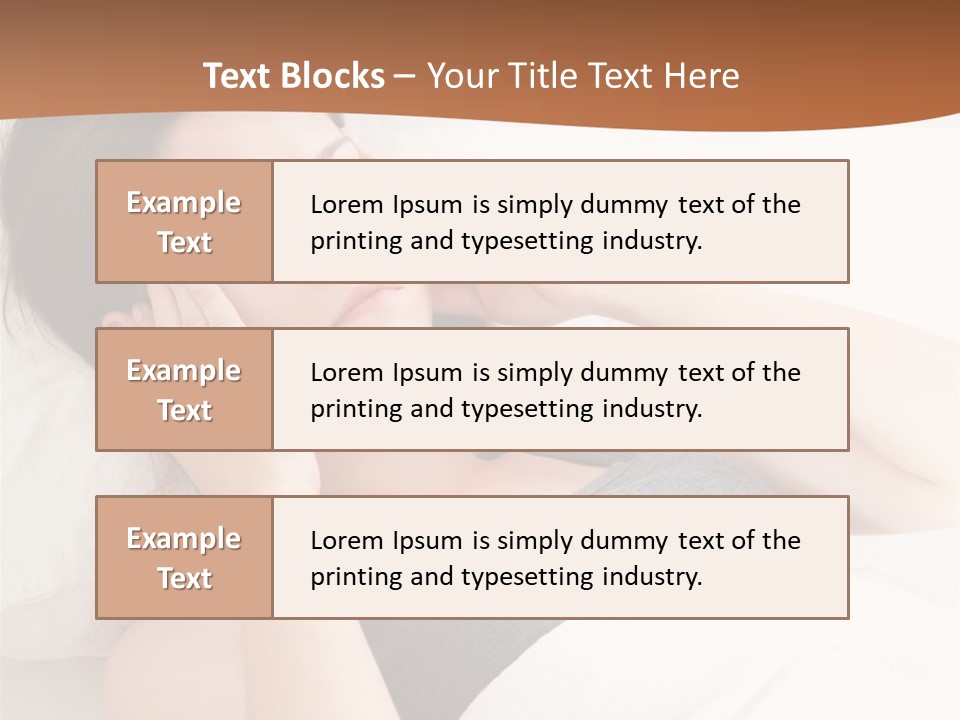 A Woman Laying In Bed With Her Eyes Closed PowerPoint Template