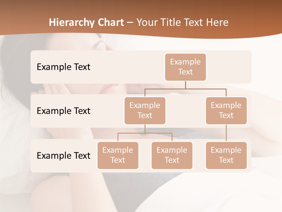 A Woman Laying In Bed With Her Eyes Closed PowerPoint Template