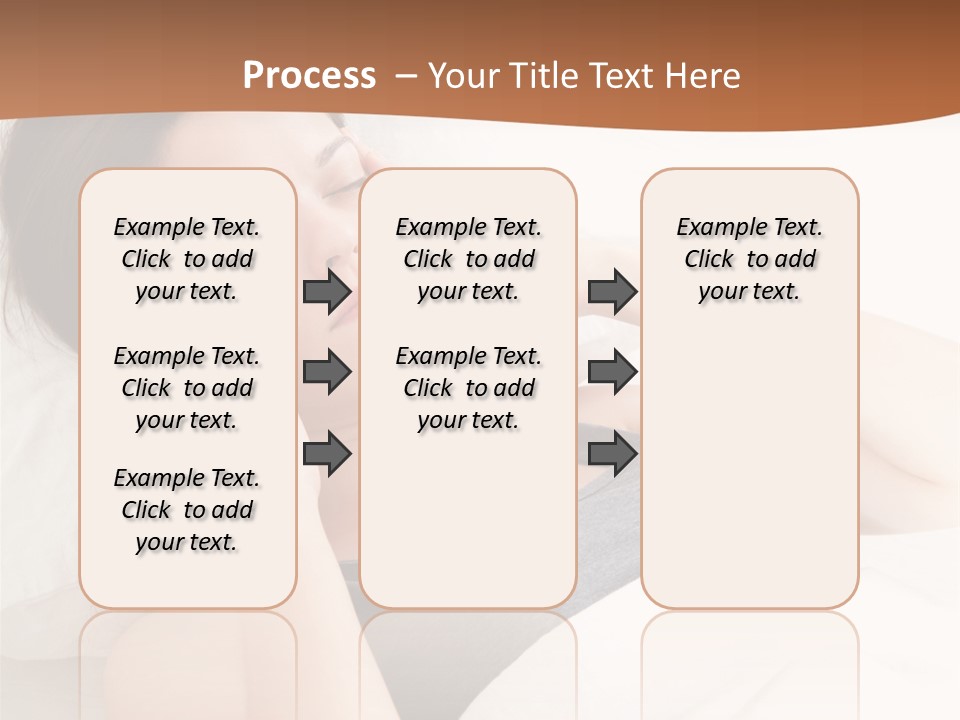 A Woman Laying In Bed With Her Eyes Closed PowerPoint Template