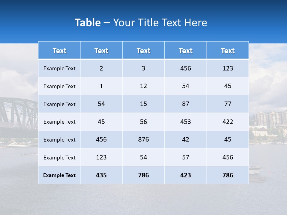 A Bridge Over A River With A Boat In The Water PowerPoint Template