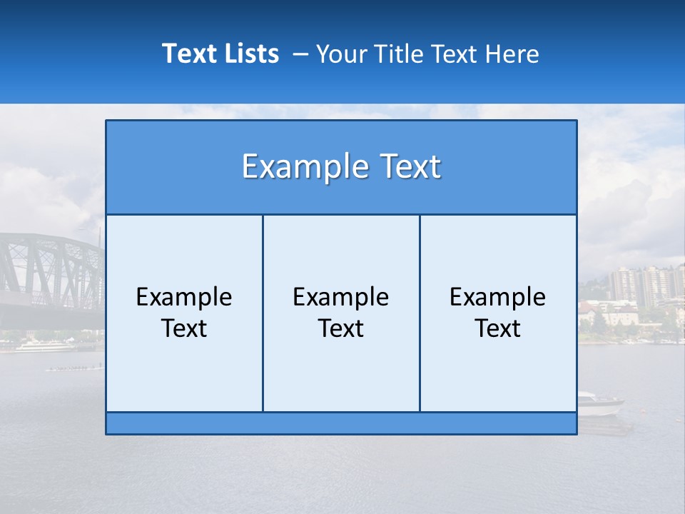 A Bridge Over A River With A Boat In The Water PowerPoint Template