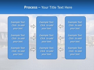A Bridge Over A River With A Boat In The Water PowerPoint Template