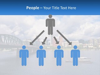 A Bridge Over A River With A Boat In The Water PowerPoint Template