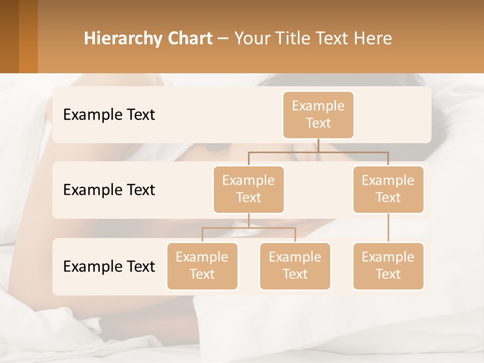 A Woman Sleeping On A Bed With Her Eyes Closed PowerPoint Template