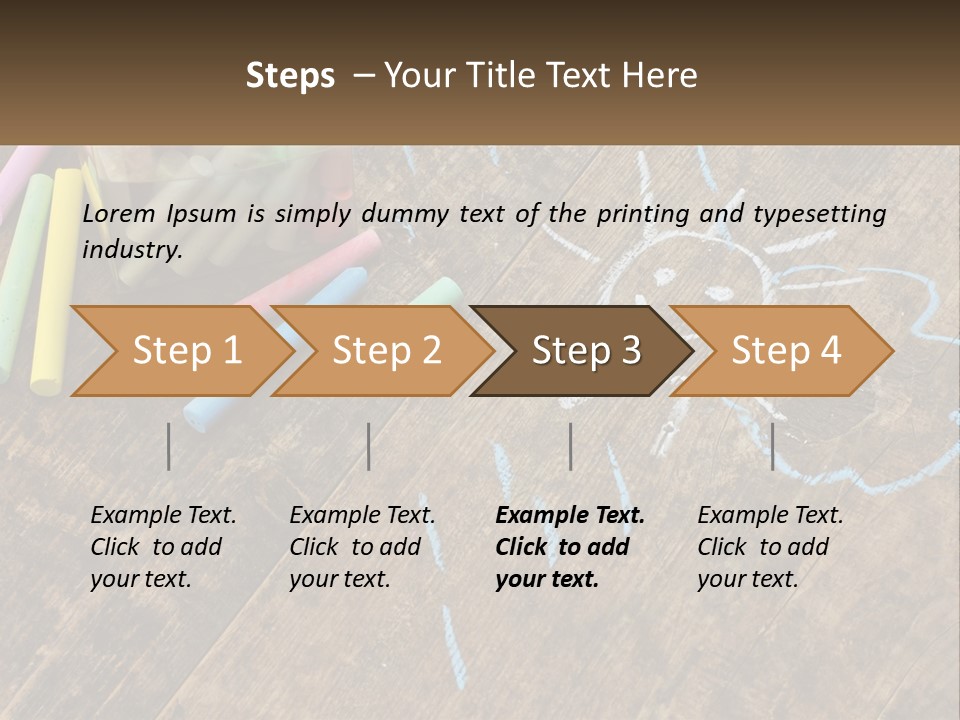 A Jar Filled With Crayons On Top Of A Wooden Table PowerPoint Template
