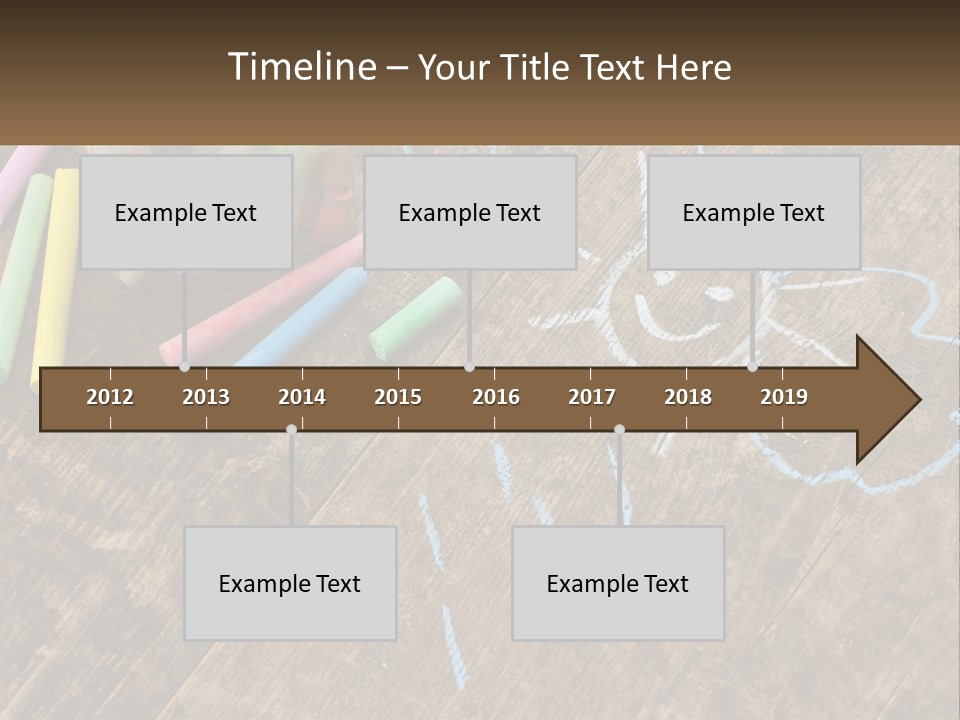 A Jar Filled With Crayons On Top Of A Wooden Table PowerPoint Template