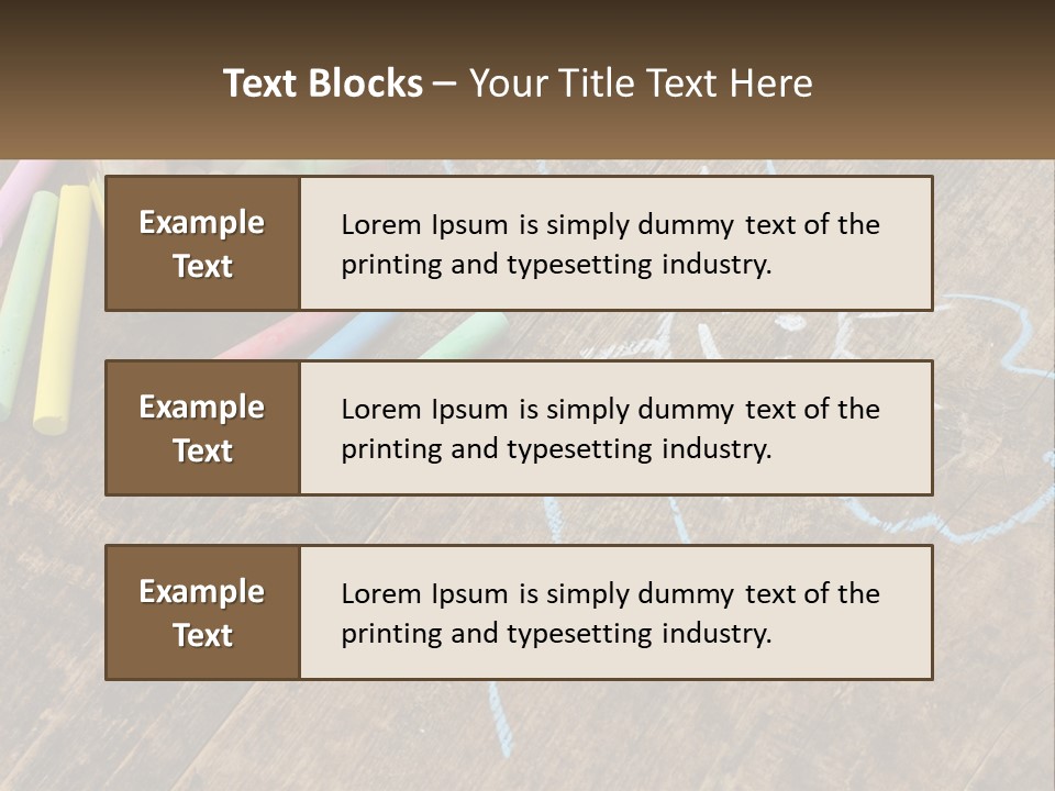 A Jar Filled With Crayons On Top Of A Wooden Table PowerPoint Template