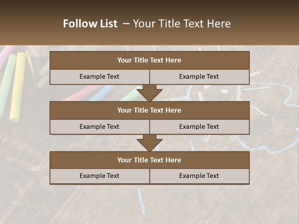 A Jar Filled With Crayons On Top Of A Wooden Table PowerPoint Template