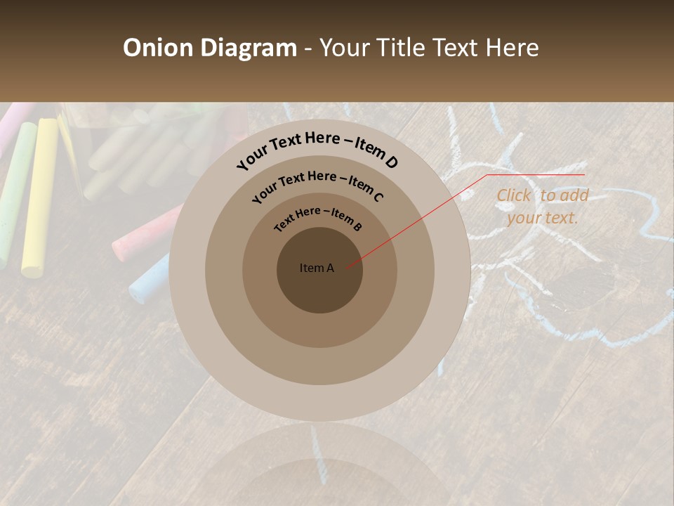 A Jar Filled With Crayons On Top Of A Wooden Table PowerPoint Template