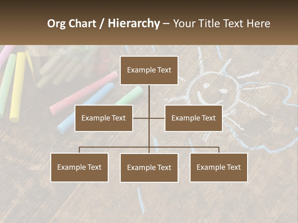 A Jar Filled With Crayons On Top Of A Wooden Table PowerPoint Template