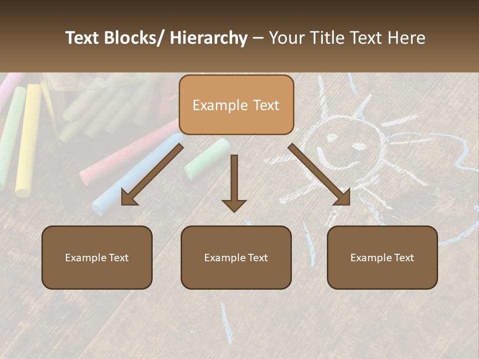 A Jar Filled With Crayons On Top Of A Wooden Table PowerPoint Template